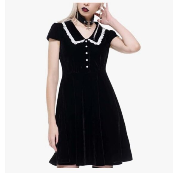 Killstar Every Mourning Collar Dress Goth Grunge Wednesday Punk Retro Size 3XL - Picture 1 of 10